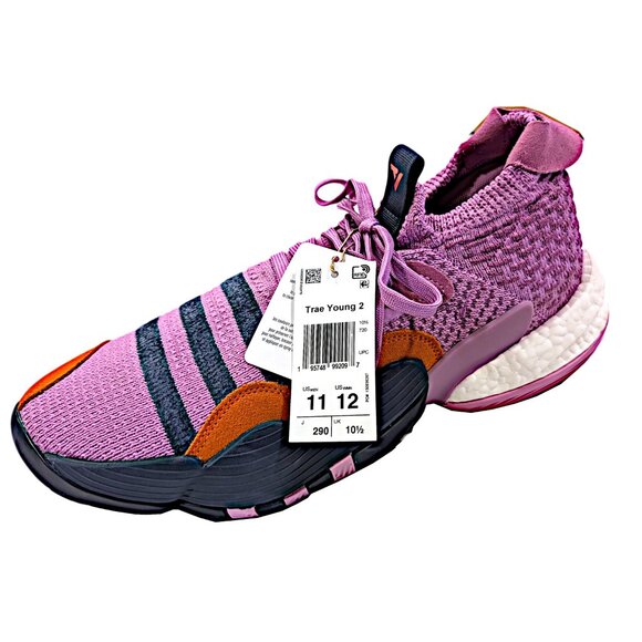 Adidas Trae Young 2 'Stratosphere' Men's Pink Black Athletic Sneakers Size 11 - Picture 2 of 5
